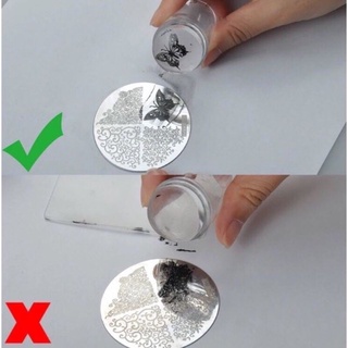 con dấu silicon in hình móng tay