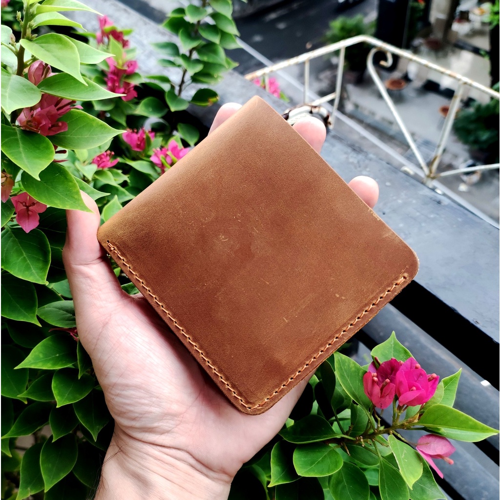 Bóp Ví Nam Mini Da Bò Thật Cao Cấp Dùng Càng Lâu Da Càng Đẹp Màu Đen/Nâu/Xanh V14 ZACHI