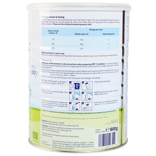 SỮA HIPP COMBIOTIC ORGANIC SỐ 1, 2, 3, 4 800g