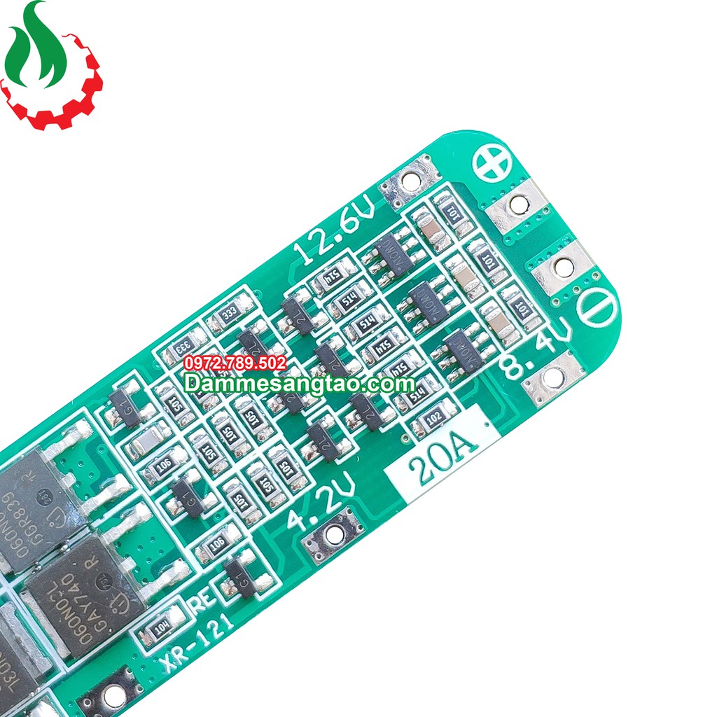 Mạch 3S 12V 20A recovery bảo vệ pin Li-ion 3.7V