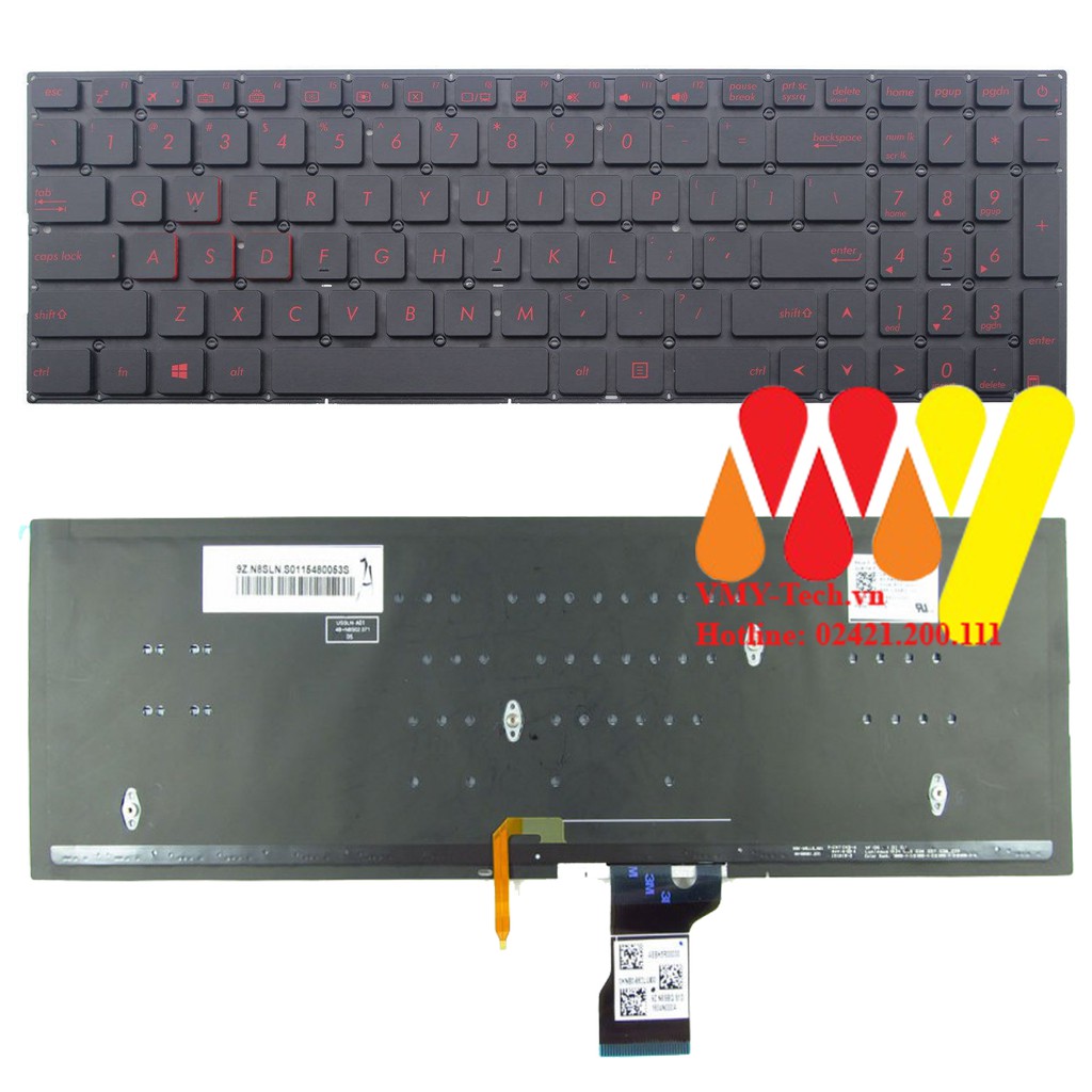 Bàn phím Laptop ASUS N541 N541L Q501 Q501L G501 N501 Q552 Q524 N592 Q504 Q502