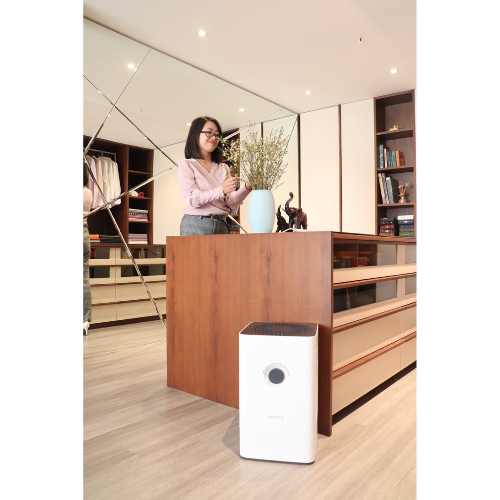 Máy Lọc Không Khí Kết Hợp Tạo Ẩm Cao Ấp 3 In 1 BONECO H300 Khuếch Tán Tinh Dầu, Lọc Bụi, Kháng Khuẩn