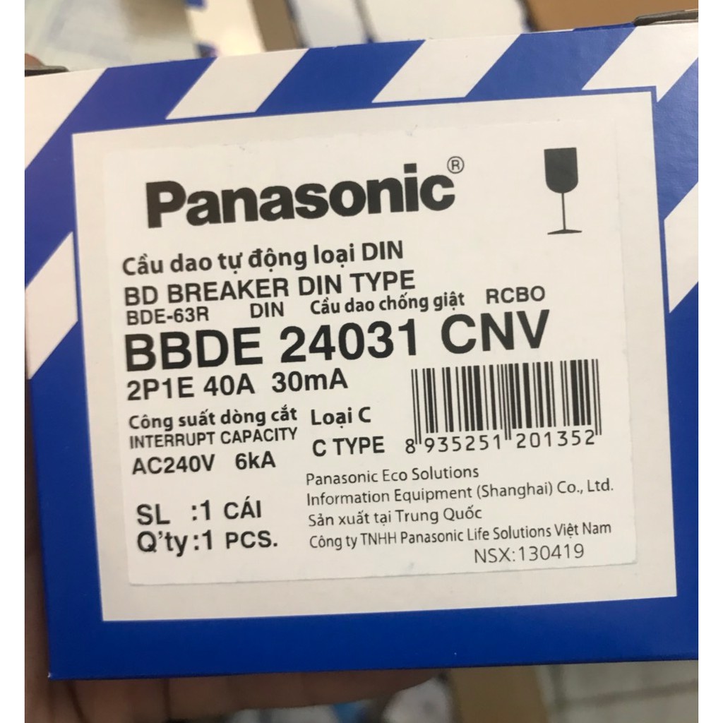 Át Chống Giật Panasonic 20,32,40,50,63A