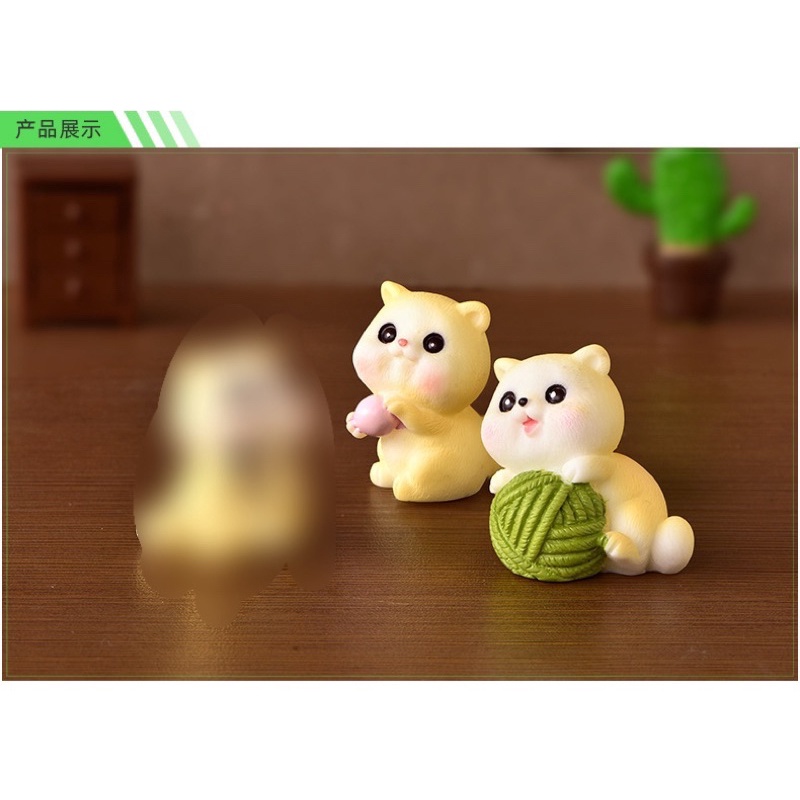 Mèo Baby Dễ Thương Lớn mô hình trang tri tiểu cảnh sen đá -terrariuma