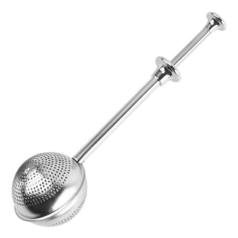 Bộ Dụng Cụ Lọc Trà Bằng Thép Không Gỉ 304 Thiết Kế Tay Cầm Có Thể Thu Gọn Tiện Dụng