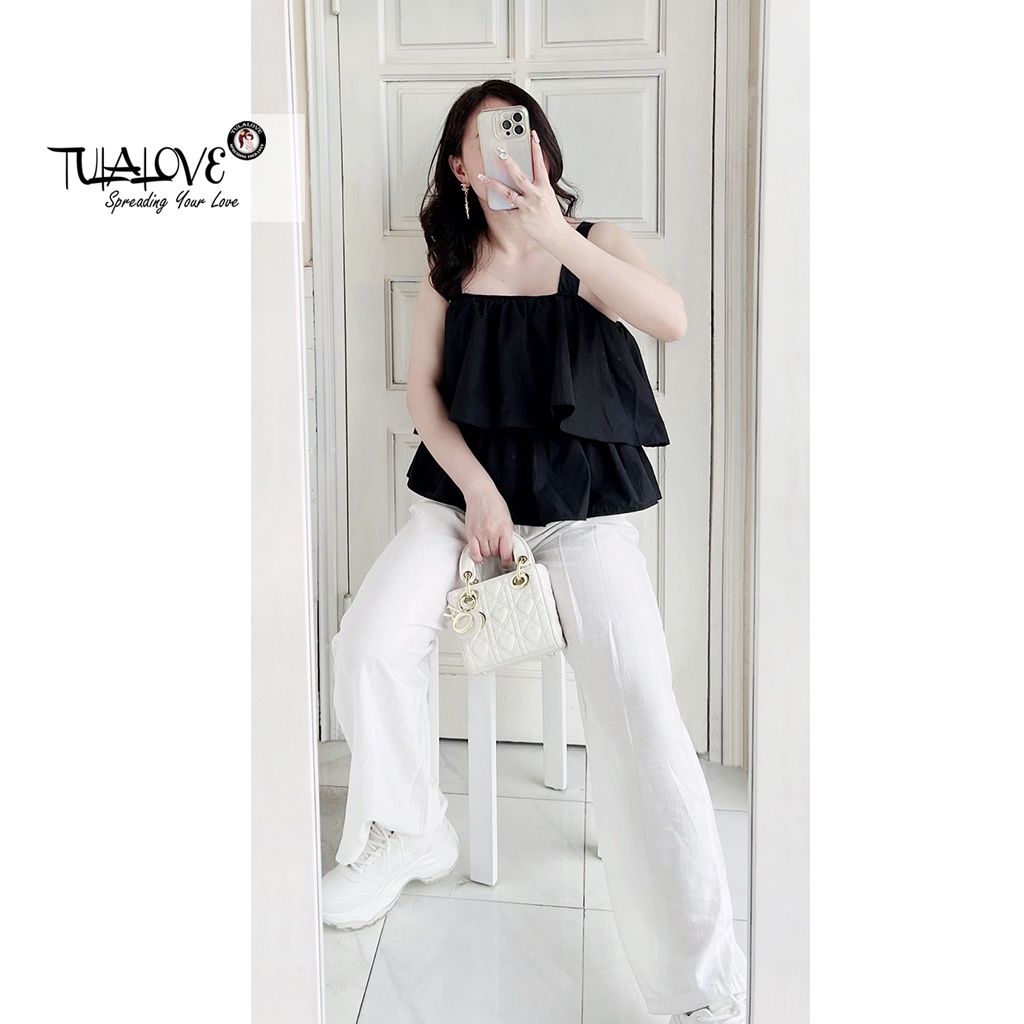 Áo Hai Dây Nữ Freesize 2 Tầng Khuy Sắt