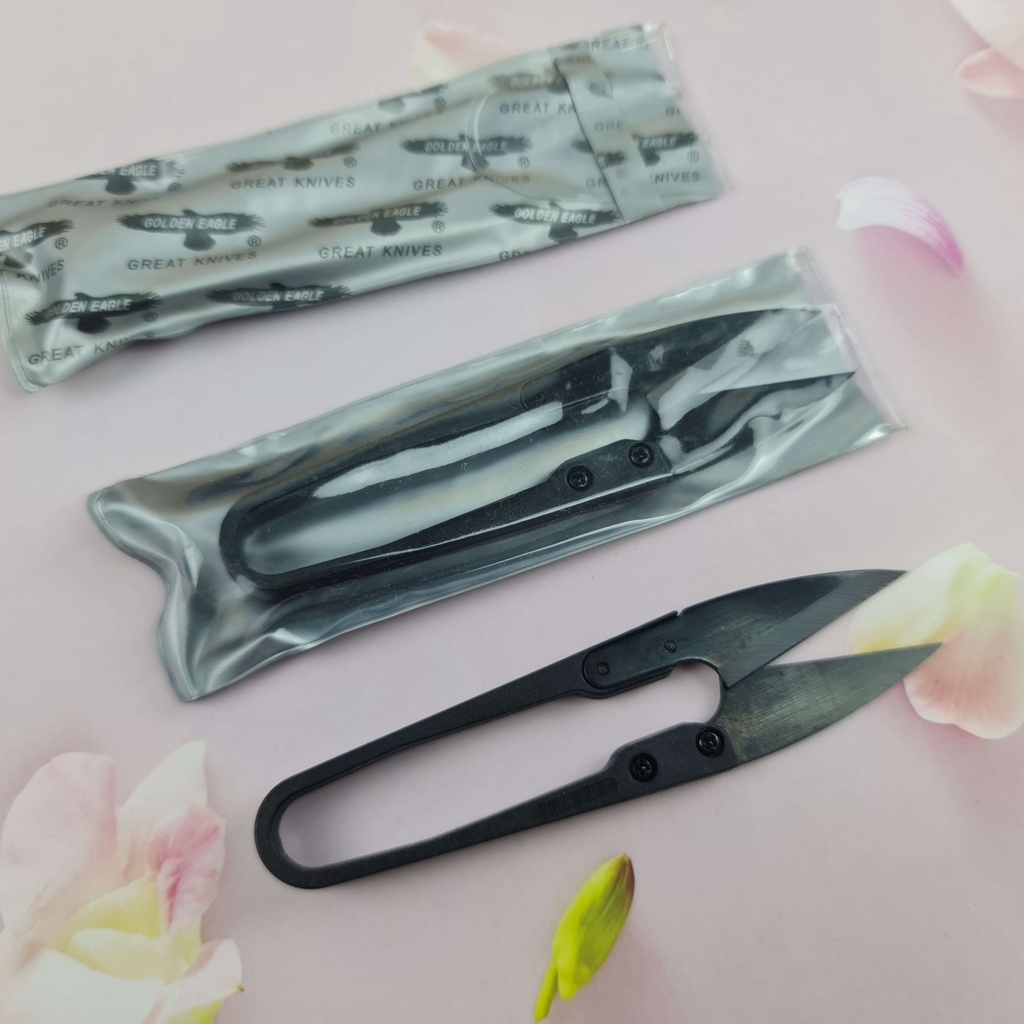 Kéo Bấm Cán Đen Lưỡi Thép - Loại Tốt