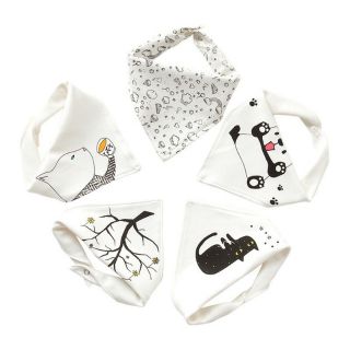 Set 5 yếm cotton cho bé