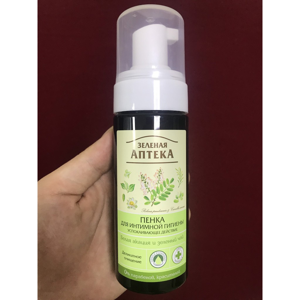 [SALE] [CAM KẾT 100% CHÍNH HÃNG] Dung Dịch Vệ Sinh Phụ Nữ Kháng Khuẩn Zelenaya Apteka Ukraine 370ml