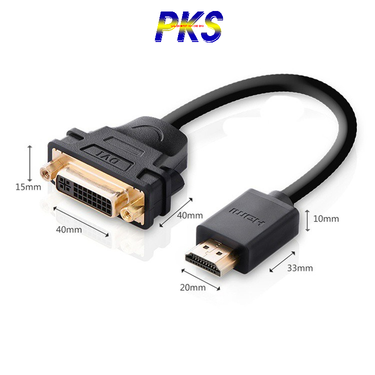 CÁP CHUYỂN HDMI TO DVI UGREEN 20136 - UGREEN 20136