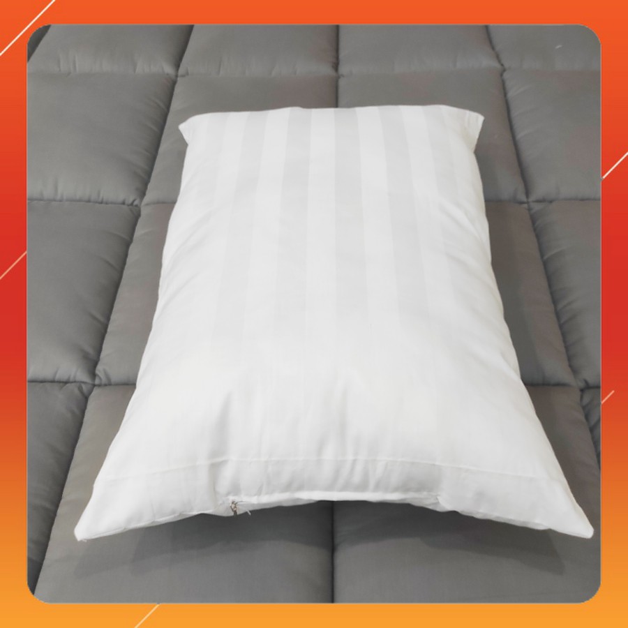 Ruột Gối Nằm Lông Vũ Nhân Tạo Cao Cấp Deluxe Pillow  Êm Ái, Kháng Khuẩn Chuẩn Khách Sạn - FULL SIZE