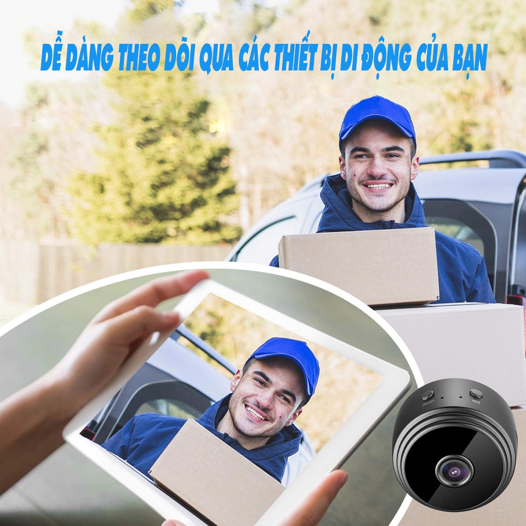 [BH 12 THÁNG] Camera Wifi Không Dây A9, Camera Giám Sát Chống Trộm, App Xem Từ Xa, Hướng Dẫn Tiếng Việt