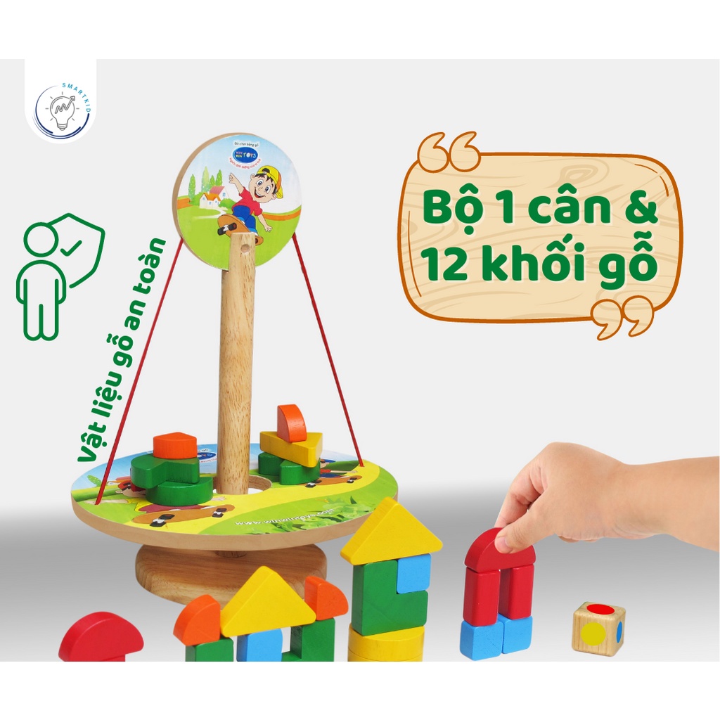 Dĩa cân bằng - Đồ chơi gỗ thông minh