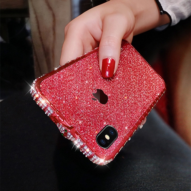Ốp Điện Thoại Đính Đá Sang Trọng Cho Iphone Xs Max Xr