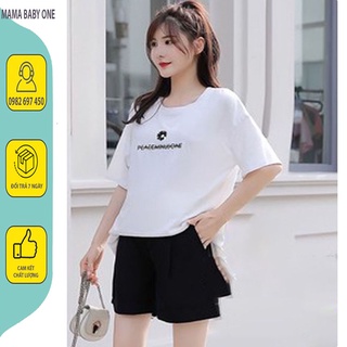Quần sóc bầu chất ummi hàn quốc tre chung - quần đùi bầu siêu mát, siêu đẹp, cho mẹ thoải mái với mùa hè nóng nực. qs-02