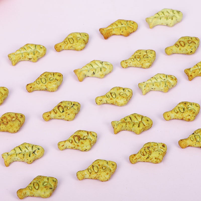 Bánh Cá Biscuits Catnip Giảm Búi Lông Viêm Răng Hôi Miệng Cho Mèo