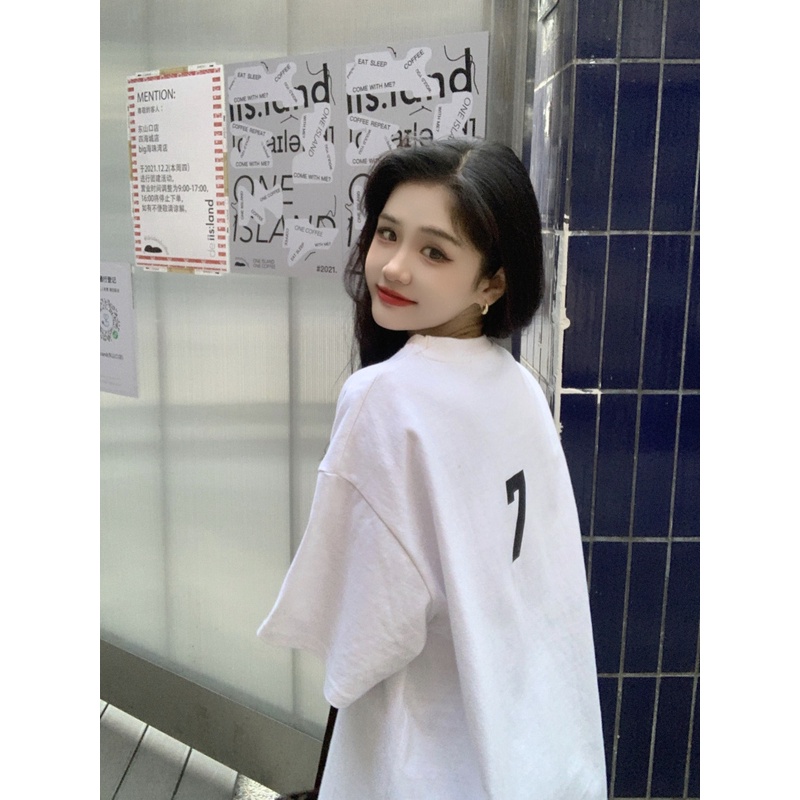 NRVP Áo Thun NgắN Tay DáNg RộNg ThờI Trang Cho Nữ