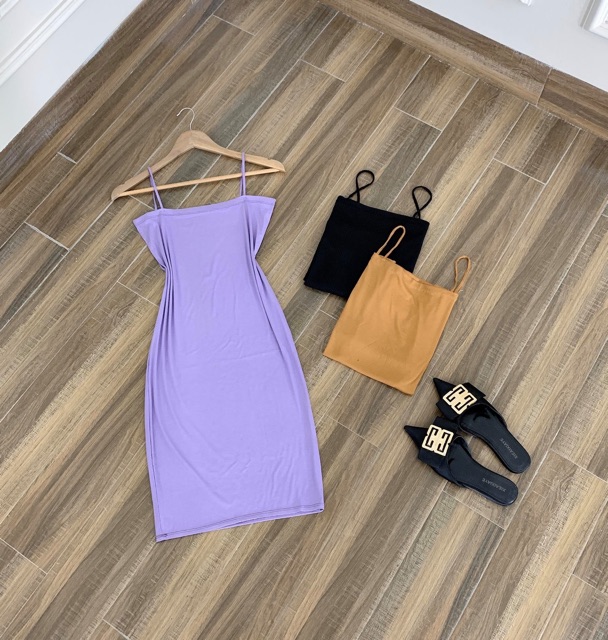 Váy 2 dây bún bozip DVL976
