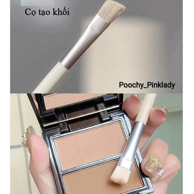 [8 cây cọ] Bộ cọ trang điểm make up cây lông mềm mượt kèm túi đựng siêu dễ thương