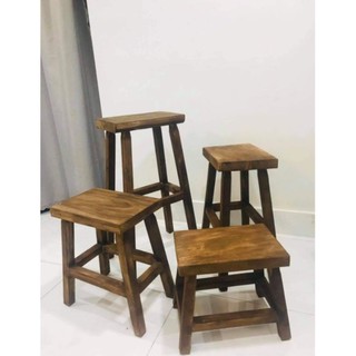 Ghế gỗ mặt vuông 4 chân