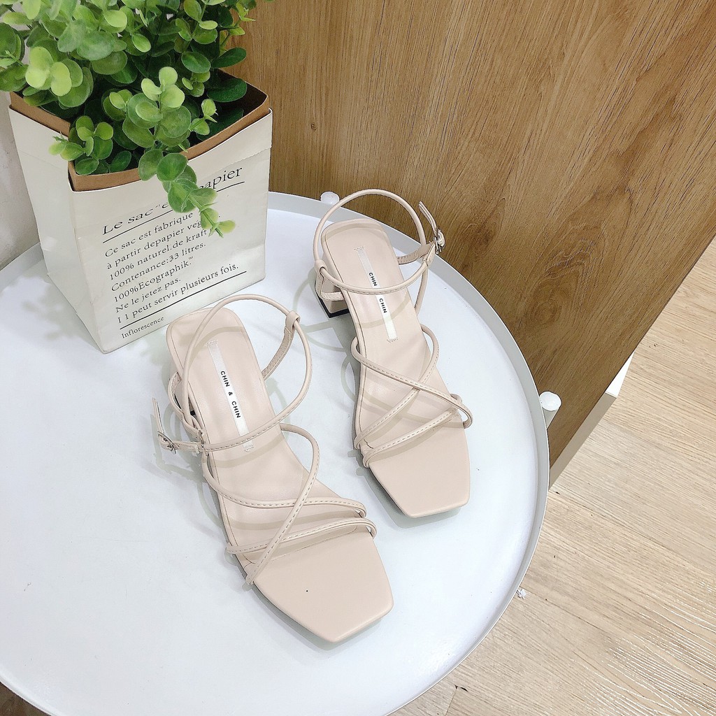 GIÀY SANDAL NỮ CHIN CHIN DÂY MẢNH CHÉO 6P