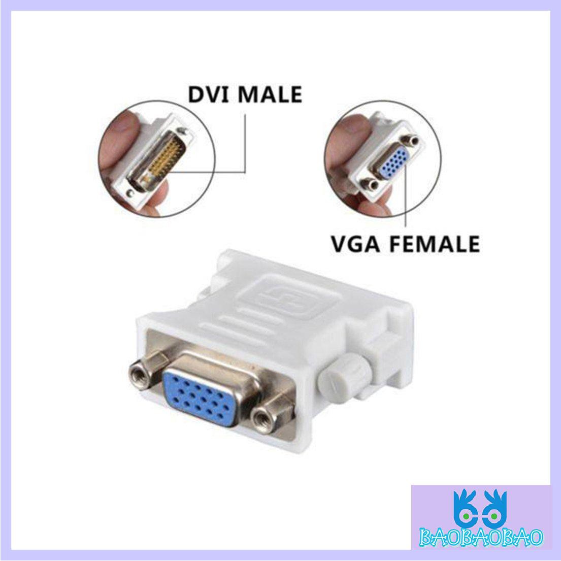 Đầu Chuyển Đổi Vga Sang Dvi D / 24 + 1 Pin Male Sang Vga Female | BigBuy360 - bigbuy360.vn