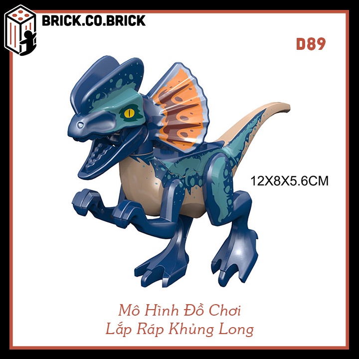 Đồ Chơi Mô Hình Lắp Ráp Khủng Long Nhiều Màu Sắc Cho Bé Dinosaur World T Rex D88-D93