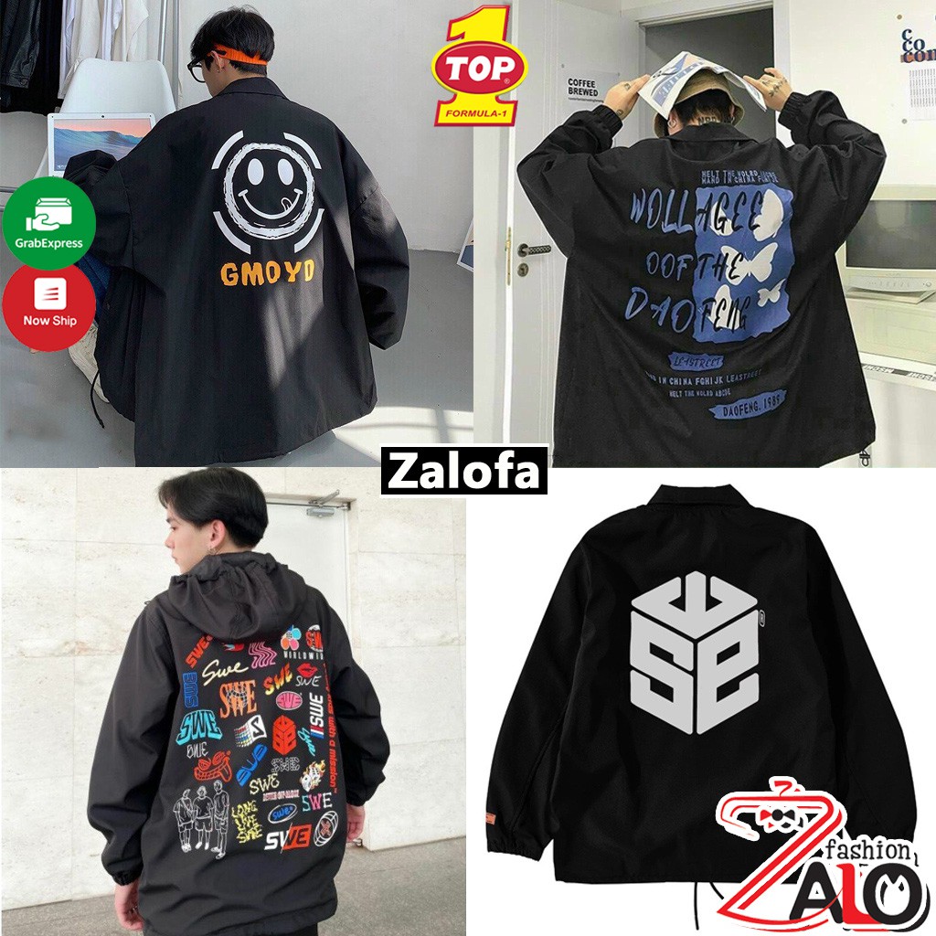Áo Khoác Dù Ulzzang HOT Nam Nữ Unisex From Rộng 2 Lớp Chống Nắng Nhiều Mẫu Siêu Hot Zalofa - Hàng mới về