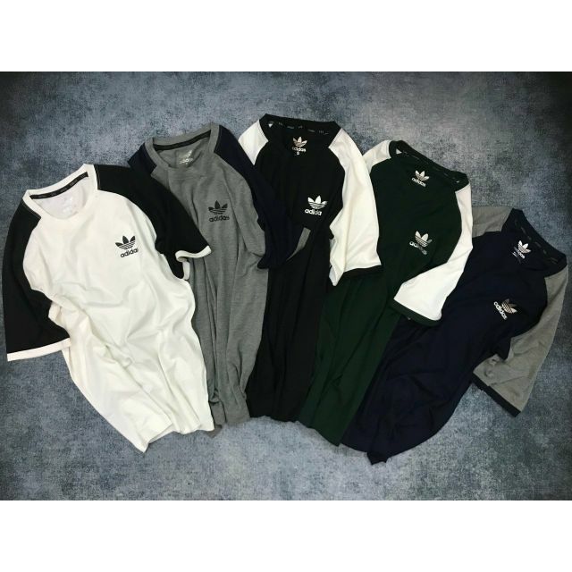 Áo thun logo addidas cổ tròn
