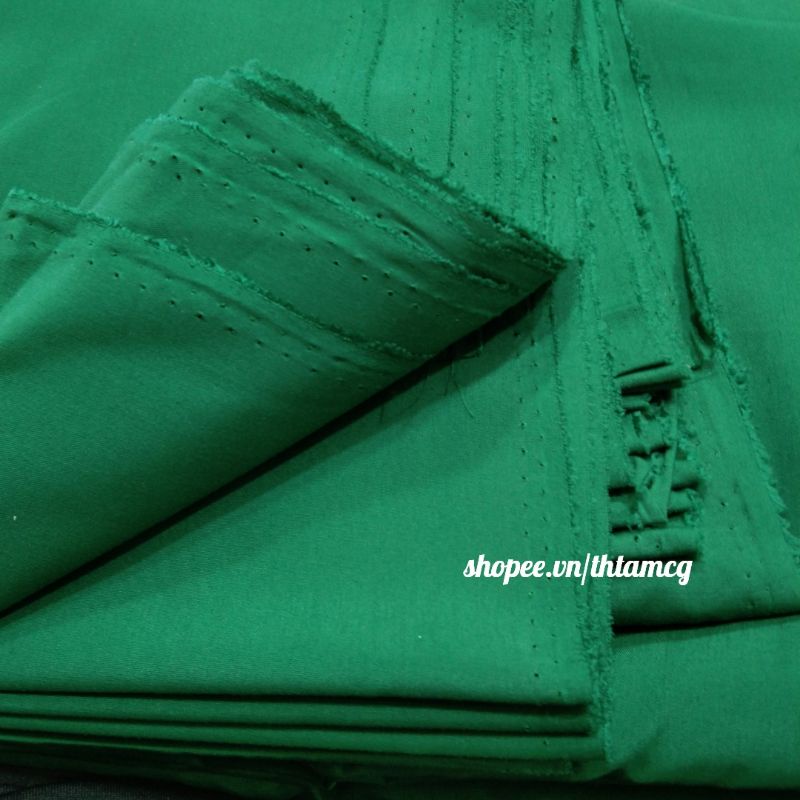 Vải Kate Xanh Lá May Đồ Blouse Đồng Phục Thẩm Mỹ Viện Spa Y Tá Phòng Mổ