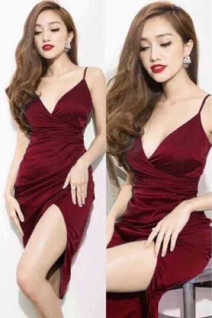 Đầm phi bóng ôm Body thiết kế 2 dây tuyệt đẹp | BigBuy360 - bigbuy360.vn