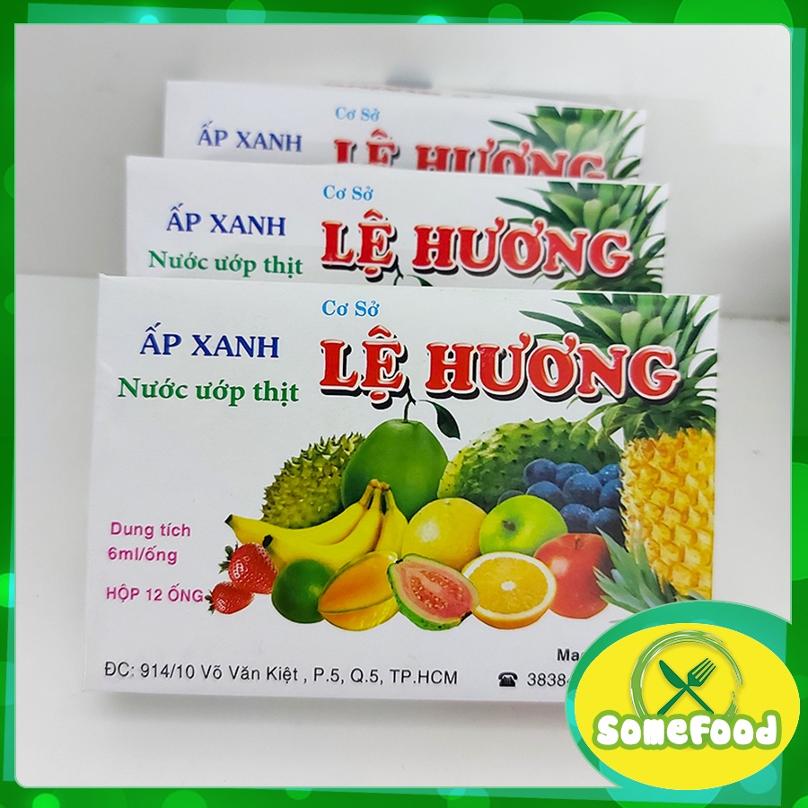 Ấp xanh Lệ Hương hộp 12 ống - ướp thịt, làm lạp xưởng, bánh trung thu