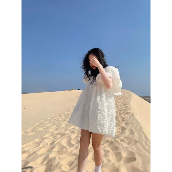 💢💢Váy babydoll xốp tay bồng bánh bèo🌸🌸