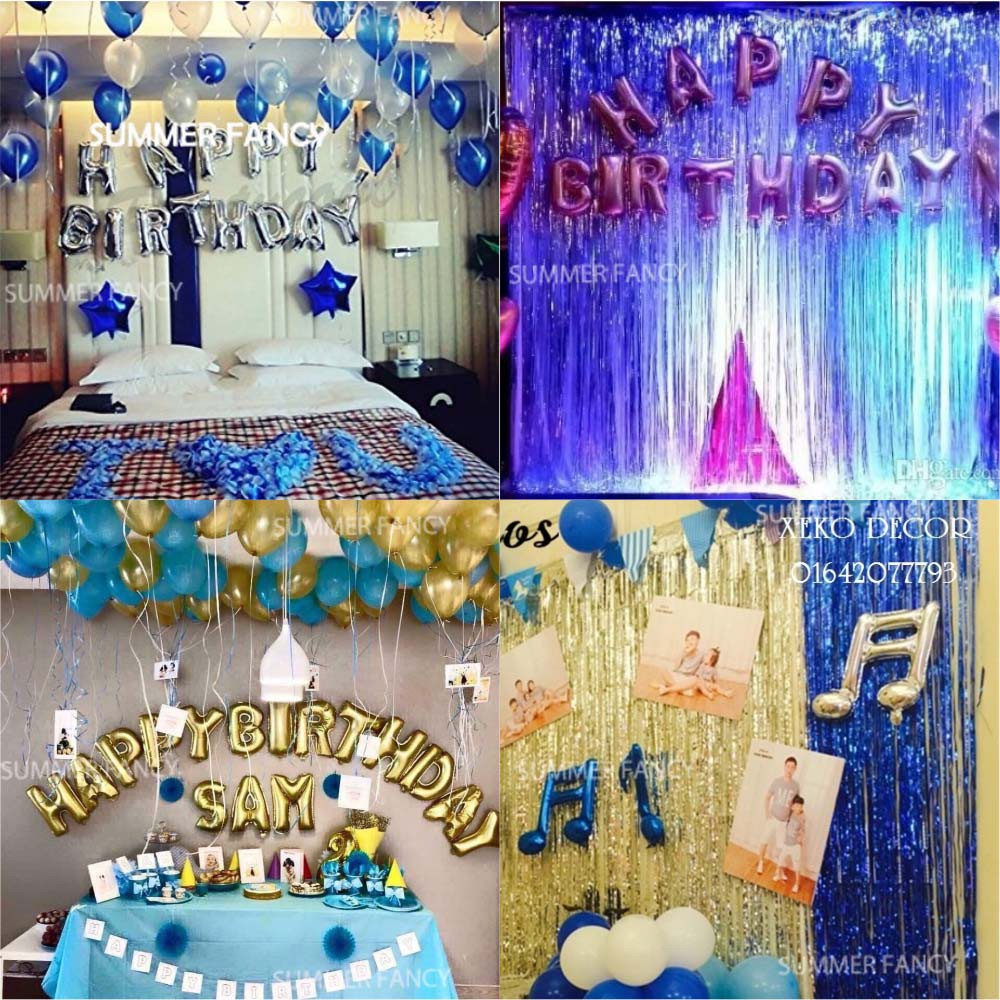 Rèm kim tuyến 1m x 2m , 1m x 3m tua kim sa trang trí sinh nhật - laser rain curtain party wedding backdrop decoration
