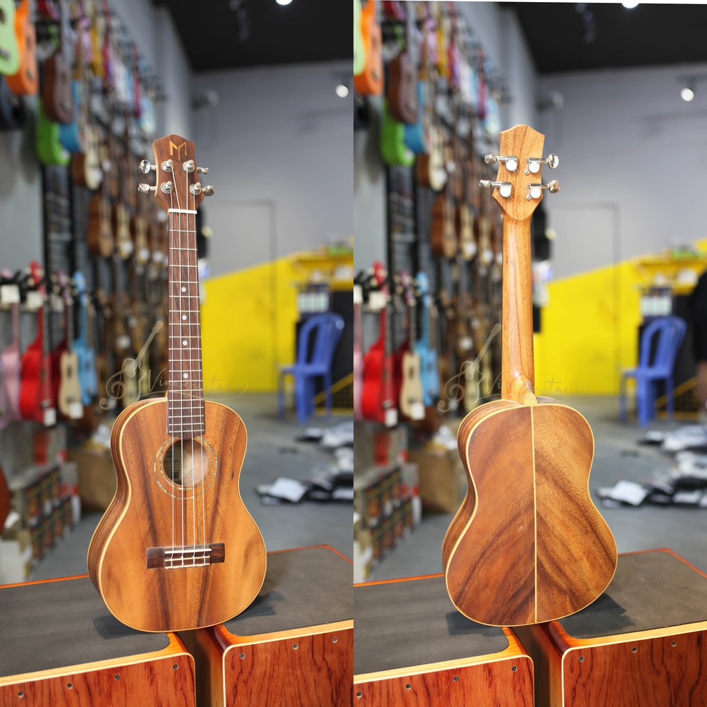 Đàn ukulele handmade Vinaguitar concert tenor Việt Nam gỗ thịt nguyên tấm VU-0x chính hãng - tặng full phụ kiện