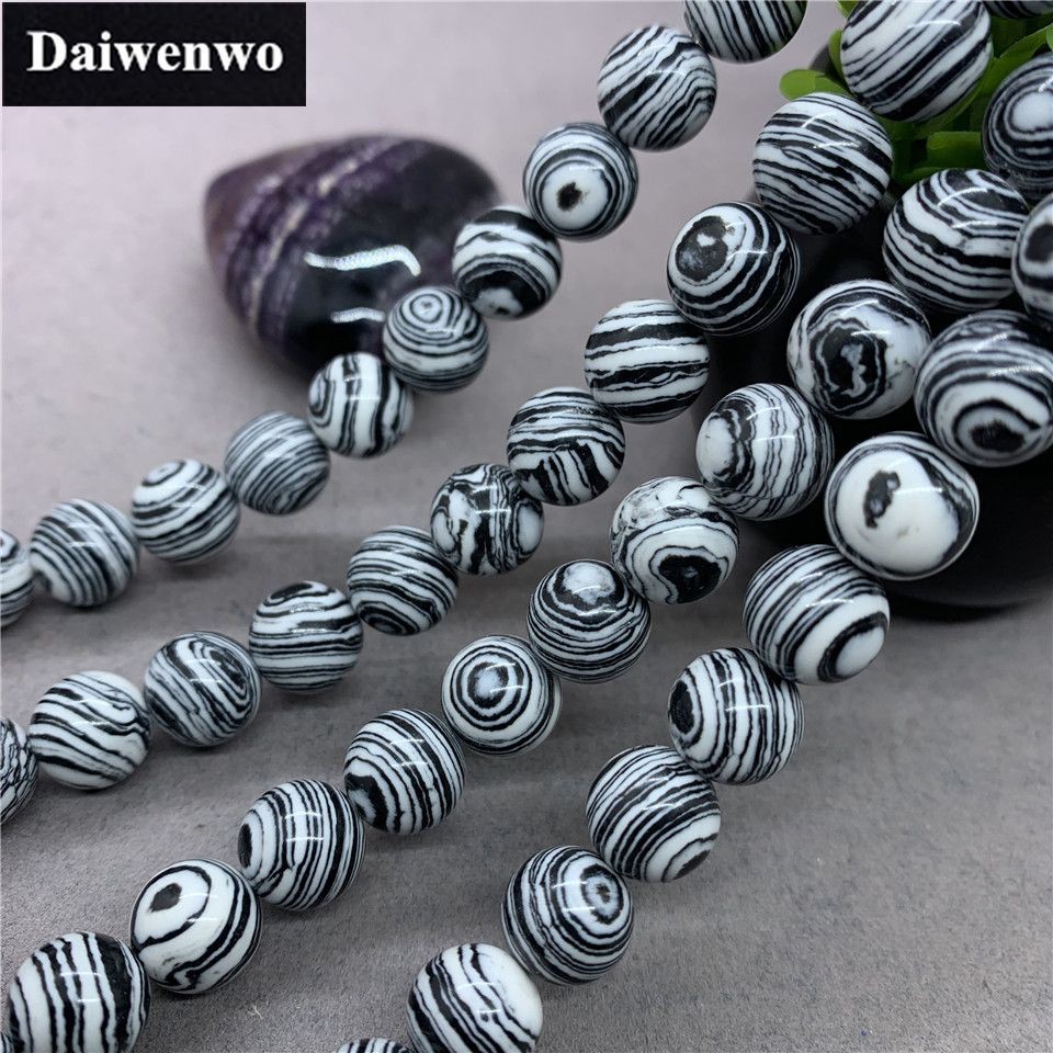Chuỗi Hạt Đá Ngọc Lam Đen Tròn 4 - 12Mm