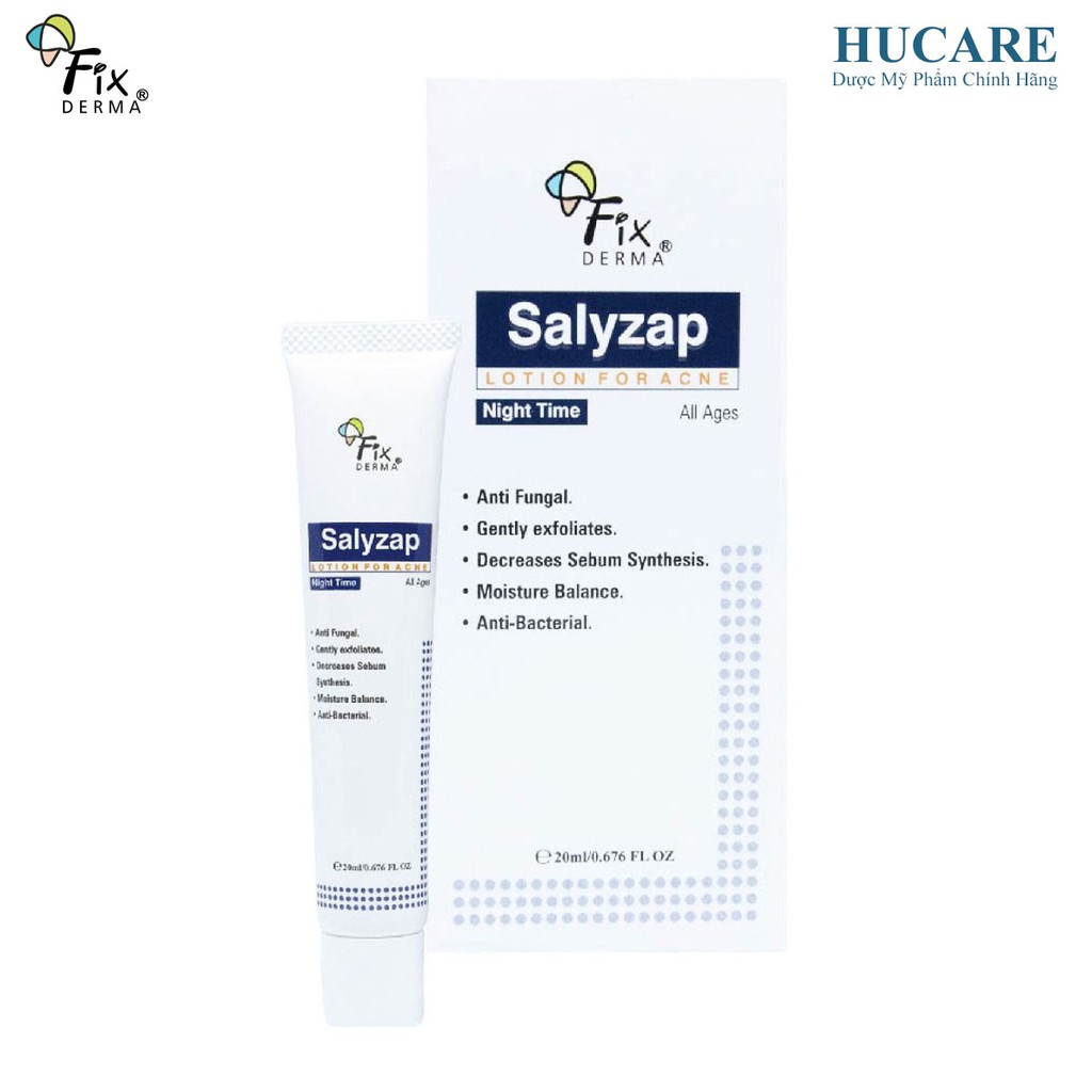 Fixderma Lotion Giảm Mụn Ban Đêm Salyzap Lotion For Acne 20g