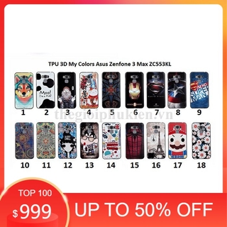 Ốp lưng asus zenfone 3 max 5.5 zc553kl in hình 3d chính hãng my colors