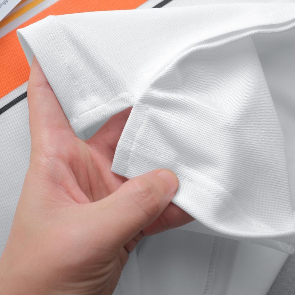 Áo Polo nam phối ngang HORI vải cá sấu Cotton xuất xịn, chuẩn form - KENGGO