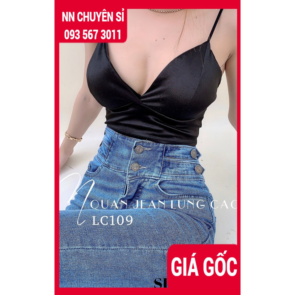 HÀNG ĐẸP⚡ QUẦN JEAN NỮ LƯNG CAO LC109 ⚡ QUẦN JEAN DÀI NỮ CO GIÃN ⚡ QUẦN JEAN BODY NỮ