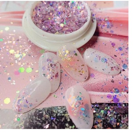 Set nhũ vẩy cá trang trí móng