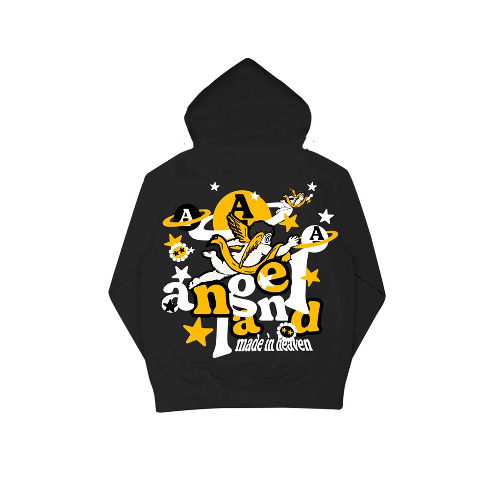 Áo hoodie Angel-Land chính hãng Star Sky- ĐEN Unisex | BigBuy360 - bigbuy360.vn