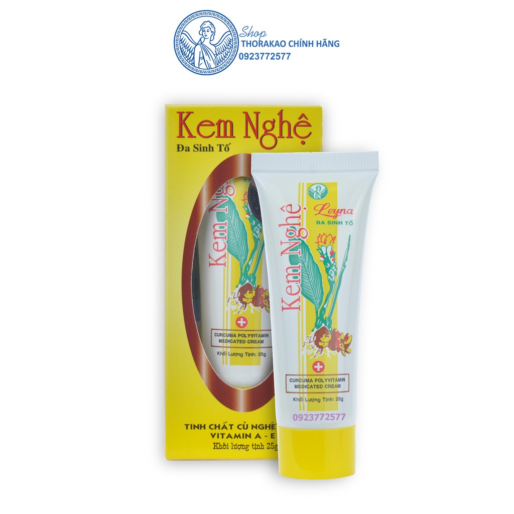 Kem Nghệ Leyna 25g Thorakao ngừa mụn, mờ thâm, dưỡng da mềm mại