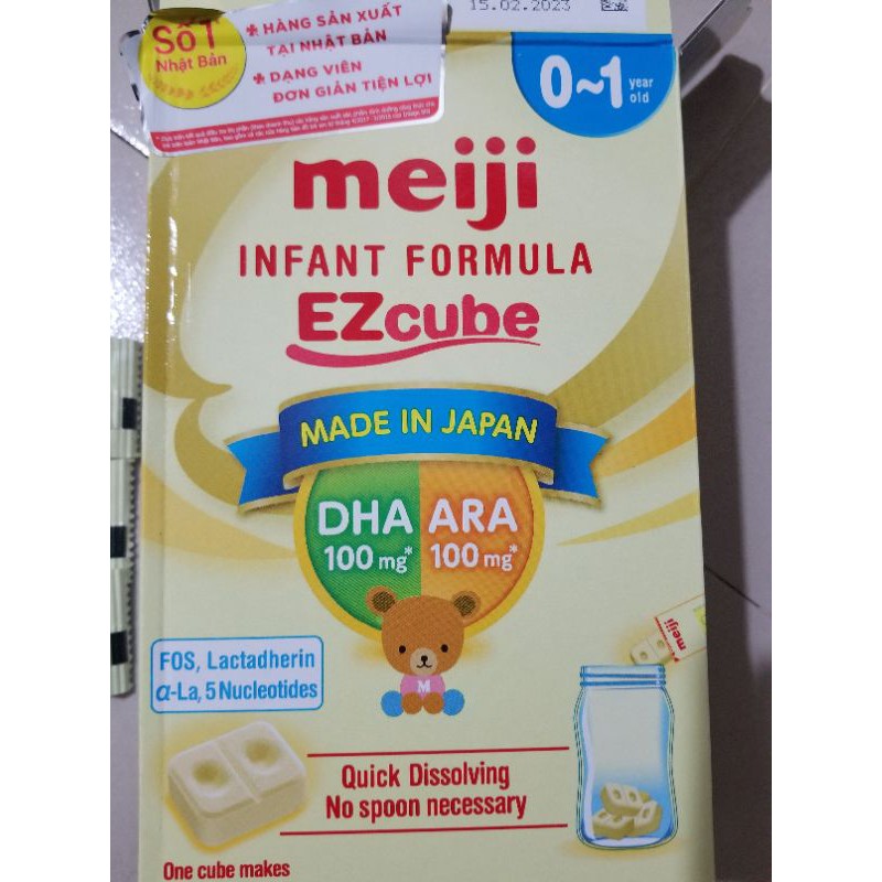 combo 5 thanh sữa meiiji 0-1 nhập khẩu nhật hàng chính hãng (mẫu mới nhất)