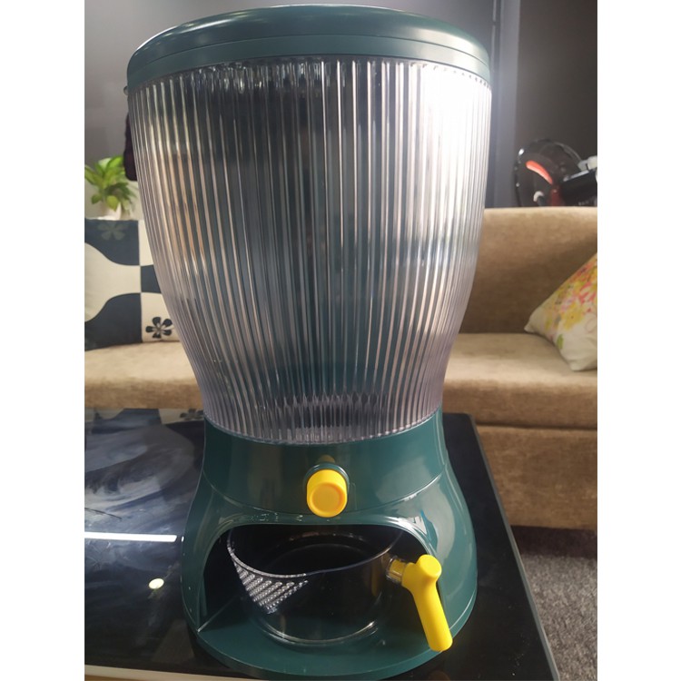 Thùng Đựng Gạo Ngũ Cốc 4 Ngăn Có Thể Xoay 360' Có Nút Bấm Dễ Dàng Lấy Gạo Tặng Kèm Một Cốc Đựng NEMI | BigBuy360 - bigbuy360.vn