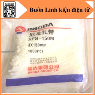 Dây thít nhựa 15cm, dây rút 3x150mm, lạt nhựa