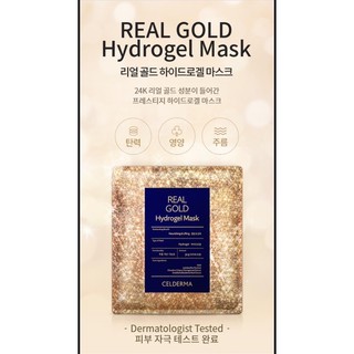 Mặt nạ thạch Celderma Real Gold Hydrogel Mask