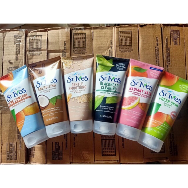 Sữa rửa mặt tẩy tế bào chết St.lves Trà xanh/ Chanh đào/ Mơ | BigBuy360 - bigbuy360.vn