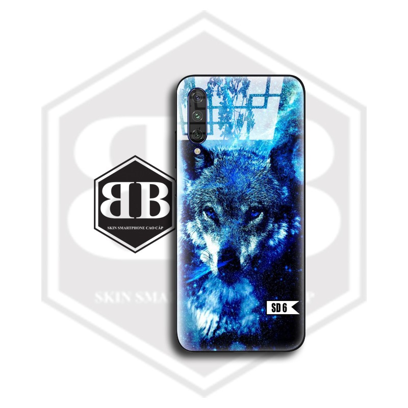 Ốp lưng kính cường lực Xiaomi Redmi Note 10 CC9 Pro / Redmi K20 Mi 9T / Mi CC9 Mi A3 Lite / Note 9 Pro Max sói đêm | BigBuy360 - bigbuy360.vn