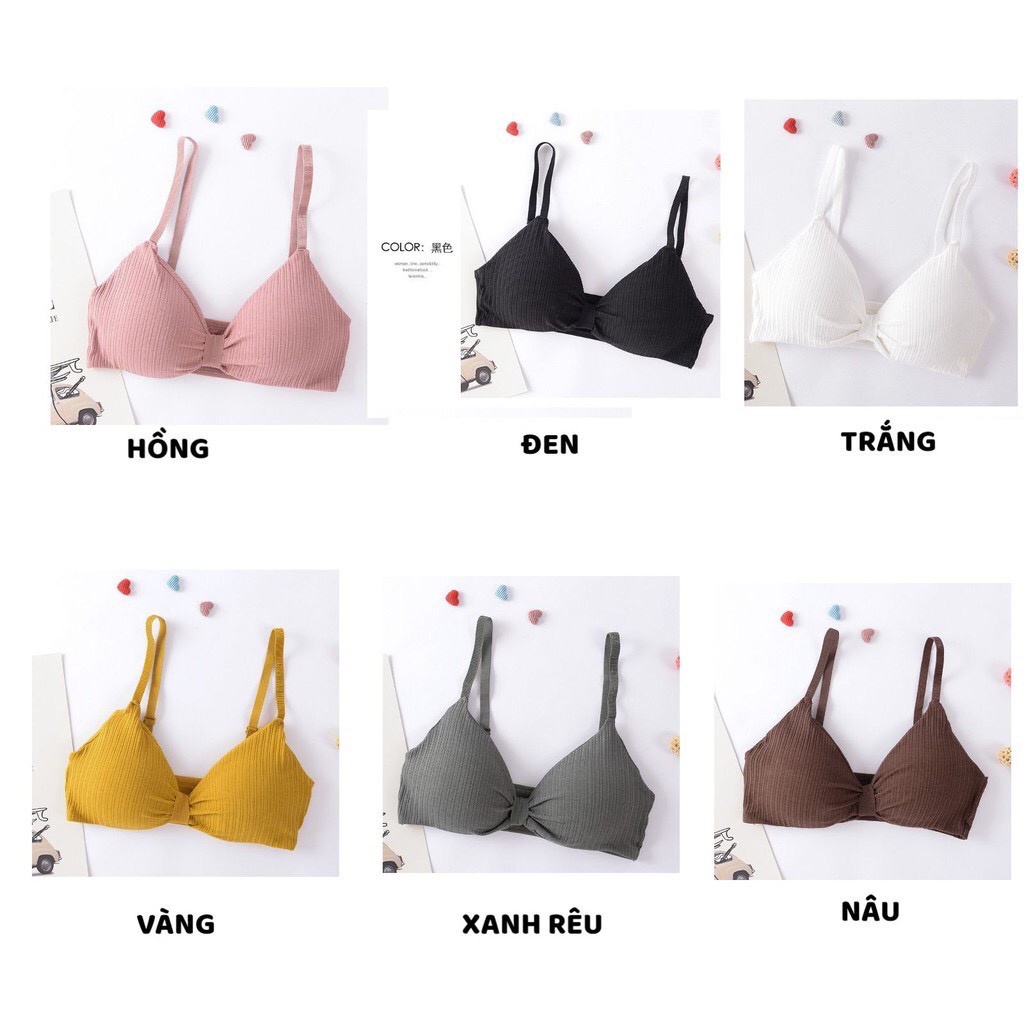 Áo Lót Nữ - Áo Bra Nữ 2 dây nâng ngực thắt nơ quyến rũ DAN STORE MÃ 1228
